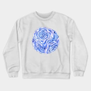 Light Blue Rose Crewneck Sweatshirt